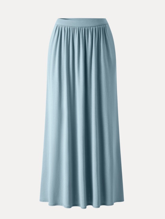 OGL Dresses & Skirts - NWT $79 OGL Soft Linen Knit Gathered A-Line Maxi Skirt with Pockets XL